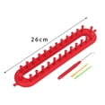 thumbnail image 3 of Knitting Loom Set Stitch Knit Practical Multipurpose Durable Weaving Tool Weaving Loom for Hats Scarfs Socks Shawl DIY Craft Length 26cm, 3 of 9