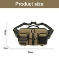 thumbnail image 2 of Messenger bag outdoor tactical waist bag multifunctional sports men's chest bag waist bag - Khaki, 2 of 5