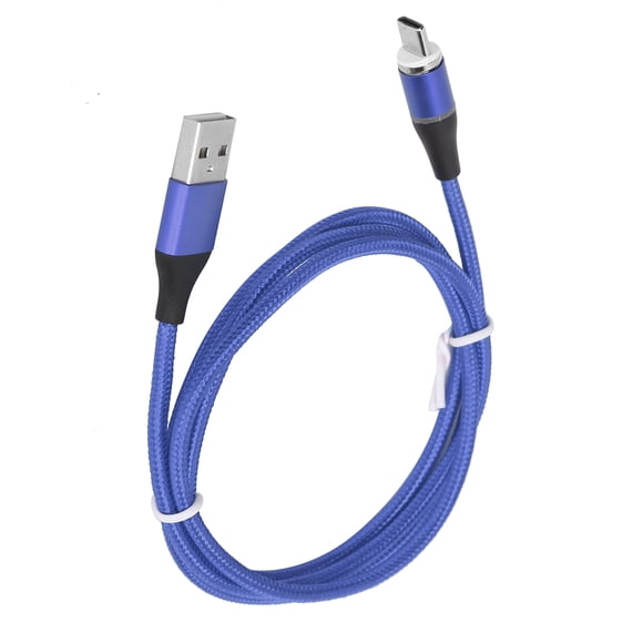 AMONIDA 3 In 1 Super Fast Charging Cable,3 In 1 Nylon Braided Magnetic 5A Super Fast Charging Cable For IOS/Type C/Micro USB Ports,Nylon Braided Fast Charging Cable