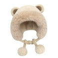 thumbnail image 2 of Gorro de invierno Fernando de Felpa Cálido con Orejeras Esquí Beige, 2 of 7