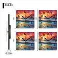 thumbnail image 3 of Square Wall Clock,Beautiful Ocean Scene With Waves Crashing Against The Shore,Silent Non-Ticking Wall Clock Decor for Home Office Kitchen Living Room Bedroom(16inch), 3 of 4