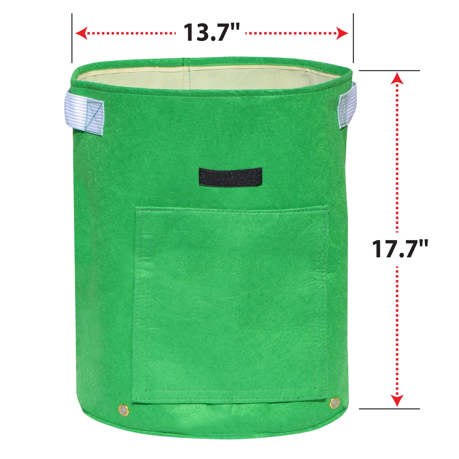 Strong Camel Garden Potato Grow Bag Planter Bag Felt Fabric for Vegetables Container Tub w Access Flap 1 PACK