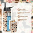 thumbnail image 2 of 40oz Dachshund Dog Design Insulated Water Bottle - Leakproof Stainless Steel Tumbler with Flip Straw, 24hr Temperature Retention,Gift for Female Dog Owners (Home/Office/Travel Use), 2 of 6