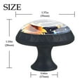 thumbnail image 4 of 4 Pcs Sunflower Butterfly Knobs for Kitchen Cabinet Cupboard Dresser Bookcase Drawer Pulls Handles Round Home Decor, 4 of 8