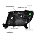 thumbnail image 6 of PIT66 Headlight Assembly W/o Bulbs Fit For 2005-2011 Toyota Tacoma Clear Lens Black Housing LH & RH Side, 6 of 9