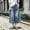 Blue, variant on Jerdar Wide Leg Denim Pants for Women Long Jeans Elastic Waist with Pockets Plus Size Loose Casual Streetwear L