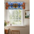 thumbnail image 2 of Blue Mountain Curtain Valances for Windows, Modern Art Yellow Forest Lake Kitchen Valance Window Treatment, Light Filtering Block Curtains for Bathroom/Bedroom/Living Room 42'' x 18'', 2 of 9