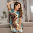 thumbnail image 3 of Bingfone Mignonnes Chemises de Nuit pour Femmes avec Motif d'Ange, Manches Courtes, Chandail-Over Doux, 3 of 6