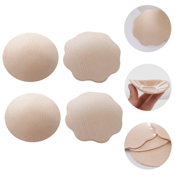 FONDOTIN Nipples Covers Khaki Invisible Dancing Dates Beachwear 2Pairs 3.35X3.35X0.06In