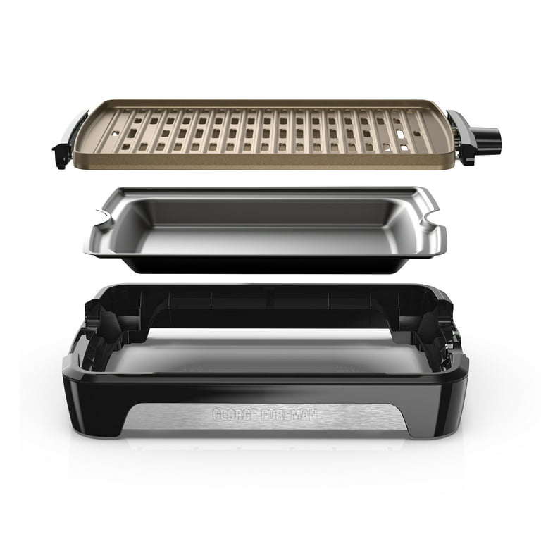 Indoor Grilling Made Easy: George Foreman Open Grate Smokeless Grill [Lizzy  O]