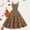 Khaki, variant on Fashionable And Versatile Suspender Thanksgiving Turkey Print Oversized Skirt Tall Formal Dresses for Women Size Extra Small Womens Gown Dress Womens Small Dress for Women Wedding Long High Low Dress