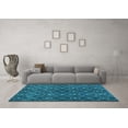 thumbnail image 3 of Ahgly Company Indoor Rectangle Abstract Light Blue Modern Area Rugs, 3' x 5', 3 of 4