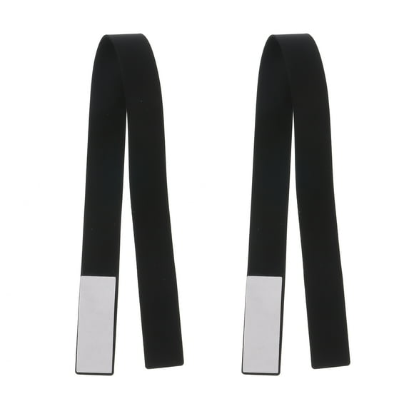 Uxcell Correa de Agarre para Teléfono, Correas de Muñeca Portátiles de Silicona, Cuerda Elástica para Funda de Teléfono, Negra, 2 Piezas