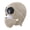 Khaki, variant on Acrylic Ribbed Goggle Hat for Adults with Extended Ear Coverage and Button-Secured Detachable Face Cover for Cold Weather Styling