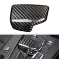 thumbnail image 4 of NS Real Carbon Fiber Gear Shift Knob Cover Sticker Trim for Audi A4/A5 2017-2018, for Audi Q7 2016-2018, 4 of 5