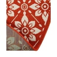 thumbnail image 7 of Unique Loom Outdoor Trellis Collection Area Rug - Tiles (6' 1" Round Rust Red/Ivory), 7 of 7