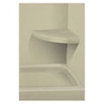 thumbnail image 4 of Transolid  Decor 14-In X 14-In Solid Surface Wall-Mount Corner Shower Seat - 14" x 14" x 3" Biscuit, 4 of 5