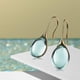 thumbnail image 5 of Pendientes colgantes de gancho de piedra natural con forma de lágrima para mujer, elegantes y sencillos, para boda. Verde, 5 of 8