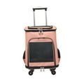 thumbnail image 4 of Mochila transportadora de viaje para mascotas Yuyangstore con ruedas transpirable Naranja, 4 of 8