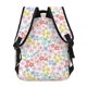 thumbnail image 4 of Easygdp Retro Floral Mochila Ergonómica Versátil para Laptop - Múltiples Bolsillos, Correas Ajustables, Unisex para Escuela, Viajes y Actividades al Aire Libre-One Size, 4 of 5