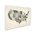 thumbnail image 3 of Trademark Fine Art "United States Watercolor Map" Canvas Art by Michael Tompsett, 3 of 4