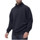 thumbnail image 2 of pstuiky camisas de manga larga para hombre, Sudadera con capucha de polar con botones y cuello alto de manga larga para hombre Tops casuales para hombres xxxl, 2 of 9