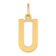 thumbnail image 1 of Diamond2Deal 14K Pendentif Initiale Lettre U en Or Jaune pour Femmes, 1 of 3