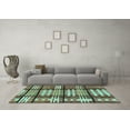 thumbnail image 3 of Ahgly Company Indoor Square Abstract Light Blue Modern Area Rugs, 7' Square, 3 of 4