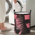 thumbnail image 5 of Lsque Graphic Seal On Stripes Pattern Laundry Hamper Basket, Tall Woven Rope Hamper Basket for Clothes, Lightweight Storage Basket, Collapsible Waterproof-Small, 5 of 6