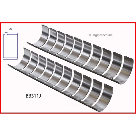 Enginetech BB311J.50 Engine Full Connecting Rod Bearing Set