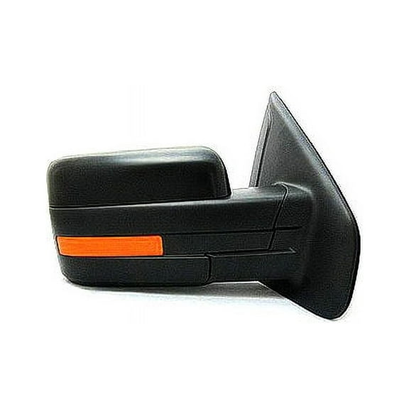 Right Passenger Side Power Mirror - Paint to Match - Power Folding - with Heated Glass, Memory, Turn Signal, and Puddle Lamp - (without Auto Dimming Glass) - Compatible with 2011 - 2014 Ford F-150