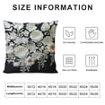 thumbnail image 5 of Creowell  White Sping Floral&nbsp;Throw Pillow Covers,Black Winter Decorative Pillow Covers Digital Printing Blended Fabric for Couch Sofa Bed Invisible Zipper, 5 of 5