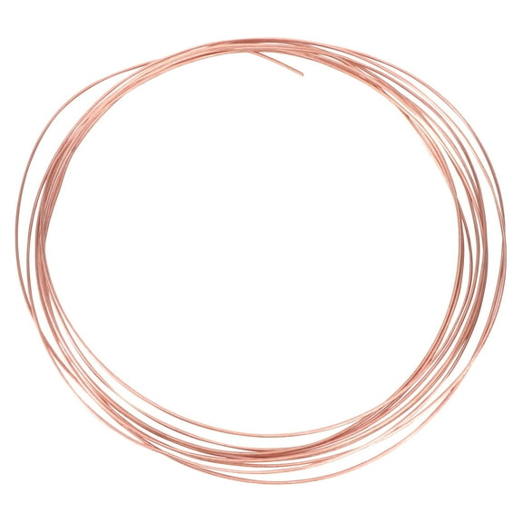 Masteelf 2pcs 5 Meter Conductive Copper Wire Bare Copper Wire For Making Cables Electric Wires