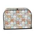 thumbnail image 7 of Rateoe Lovely Bear Pattern Toaster Covers 2 Slice Wide Slot,Bread Machine Cover,Bread Dust Cover & Fingerprint Protection,Appliance Covers, 7 of 7