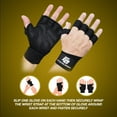 New Ventilated Weight Lifting Gloves with BuiltIn Wrist Wraps, Full Palm Protection & Extra