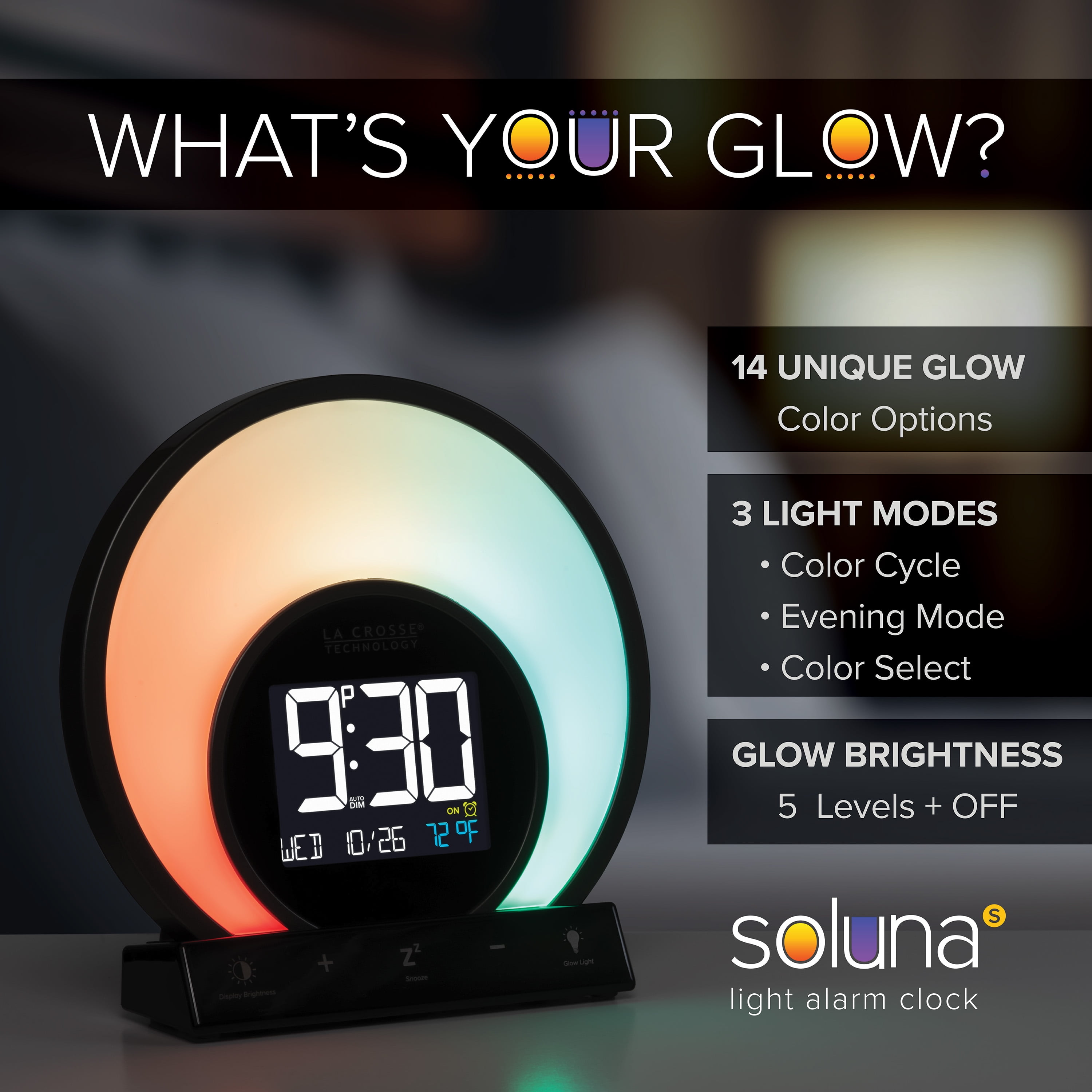 眩暈SIREN 「sunrise-midnight-」 W74146 Soluna S Light Alarm Clock – La Crosse Technology