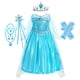 thumbnail image 4 of Vestido de Elsa para niñas, cumpleaños, Halloween, carnaval, fiesta de Pascua, disfraz de Anna para niñas, 4 of 5