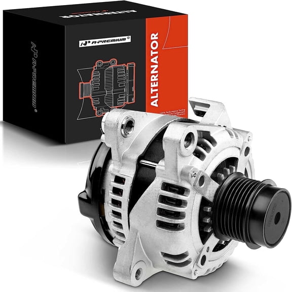 A-Premium Alternator Compatible with Toyota Camry 07-09, Corolla 09-10, Matrix 09-13 & Scion xB & Pontiac Vibe, L4 2.4L, 12V 100A CW 7-Groove Decoupler Pulley, Replace# 27060-0H110, 27060-28320