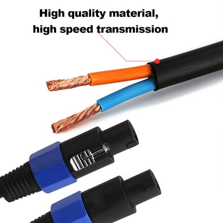 2Pcs 15M Professional Audio Line Cable Engineering Audio Connector Cable