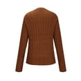 thumbnail image 5 of AGWOLF Cardigan Sweaters for Women Loose Cable Knit Button Up Jacket Coat Comfy Long Sleeve Tops, 5 of 6