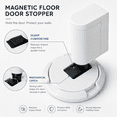 thumbnail image 4 of ABPETE Magnetic Door Stopper, No Drill Adjustable Floor Door Stop with Silent Mechanical Catch and Adhesive Mount, Heavy Duty Door Holder for Home, Office and Garage, White, 4 of 5