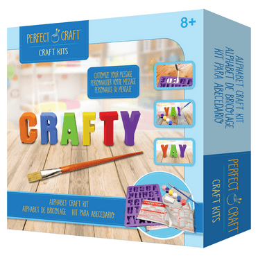 Perfect Craft Award Winning Cast & Paint Alphabet Letters Kit with Perfect Cast Casting Material and Reble Mold