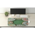 thumbnail image 2 of Moroccan Computer Mouse Pad, Oriental Motif with Mix of Hippie Retro Circle Morocco Mosaic Lines Design, Rectangle Non-Slip Rubber Mousepad Large, 31" x 12" Gaming Size, Multicolor, by Ambesonne, 2 of 2