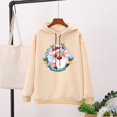 thumbnail image 2 of Gibobby Sudadera de color Navidad Suéter con capucha y estampado de dibujos animados de nuevo diseñador, abrigo de primavera y otoño para niños, Top con capucha para niños (Beige, XL), 2 of 4