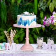 thumbnail image 3 of Soportes de exhibición de 30 cm Topper de pastel dorado, Estilo simple Redondo de metal Eventos de boda Fiesta de cumpleaños Postre Cupcake Pedestal Display Plate, Gold. Afortunado Sencillez, 3 of 5