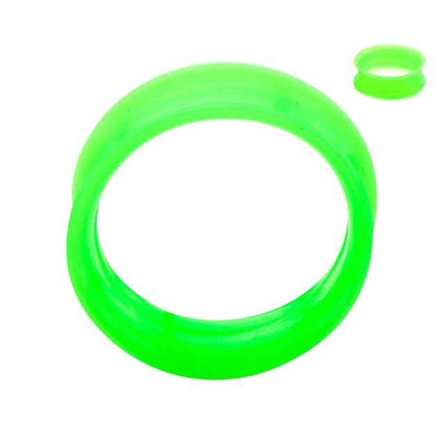 Super Thin Silicone Double Flared Tunnels - Sold in Pairs - 6 Colors Available
