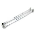 thumbnail image 2 of Paquete de 2 accesorios de repuesto de varillas de traseras delanteras y traseras de metal para camión modelo RC 1/5 - Plata, 2 of 6