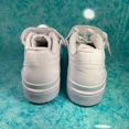 thumbnail image 4 of Adi-das Forum Low White Men's Retro Leather Low Top Shoes Size Sneakers, 4 of 5