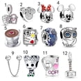 thumbnail image 3 of Charms Colección Mickey Minnie/Alice In Wonderland/Cenicienta Y Globos Colgante De Cuentas De Encanto (Pulsera De Encantos Ajustados) DIY Chapado En Joyería S925 Plata, 3 of 4
