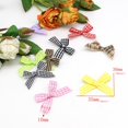 thumbnail image 4 of Lazos de cinta escocesa para manualidades, lazo de boda hecho a mano, lazo de nacimiento, 50 o 100 unidades, 4 of 4
